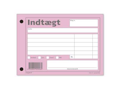 BLANKET INDTÆGTSBILAG 100 BLADE 100 X 148 MM. 92 2200 60 92220060