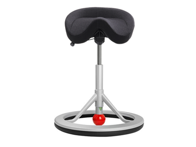 KONTORSTOL BACK APP 2.0 MED ALU-STEL. SORT NORDIC WOOL STOF 1010A-S-O