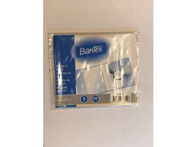 DATATILBEHØR CD ETUI M.LOMME 5 STK. ***  