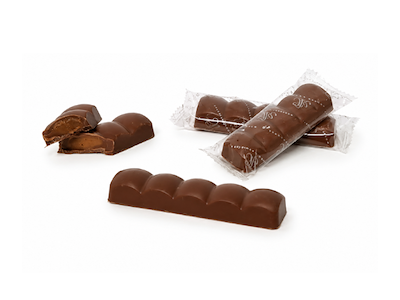 AALBORG CHOKOLADEN CHOKOLADEBAR NOUGAT MED LYS CHOKOLADE 33GR.