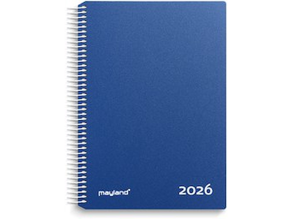 KALENDER MAYLAND 2026 26218020 TIMEKALENDER BLÅ PP-PLAST 24,2X18,5CM