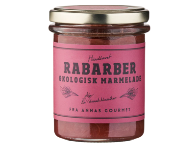 ANNAS GOURMET MARMELADE RABARBER 200GR. ØKOLOGISK 