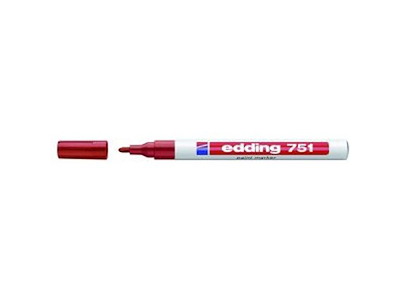MARKER EDDING 751 PAINTMARKER  RØD 1-2MM