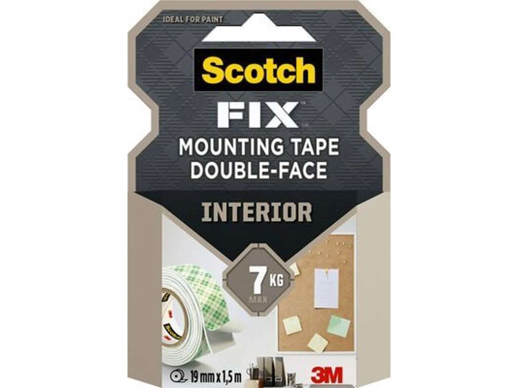 TAPE 3M MONTERINGSTAPE 19MMX1,5M  