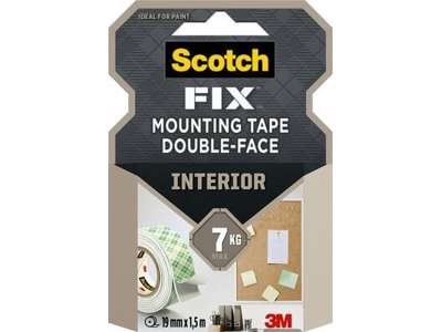 TAPE 3M MONTERINGSTAPE 19MMX1,5M  