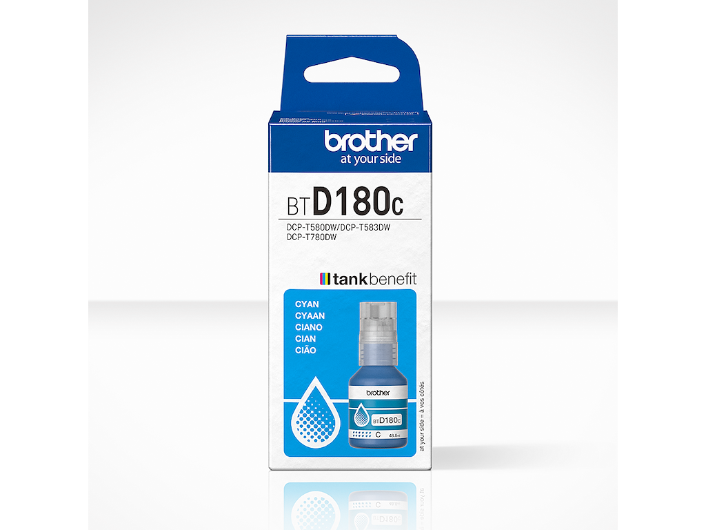 BLÆKPATRON BROTHER BTD180C CYAN FLASKE OP TIL 5000 SIDER