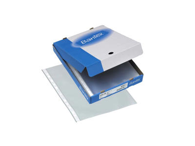 PLASTLOMME A4 BANTEX PP ÅBEN TOP  0,09MM MED PRÆG, SYREFRI  400075075