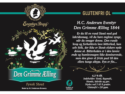 ØL H.C. ANDERSEN BRYGGERI DEN GRIMME ÆLLING STOUT 50CL. 6,3%