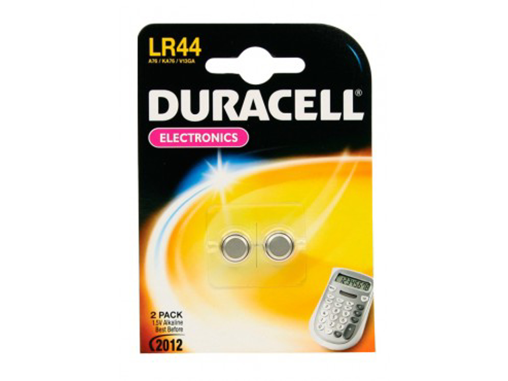 BATTERI DURACELL ELECTRONIC LR44 2 STK. 