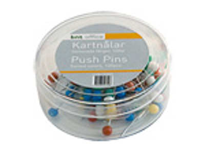 KORTNÅLE 20MM ASS. 100 STK/PK.