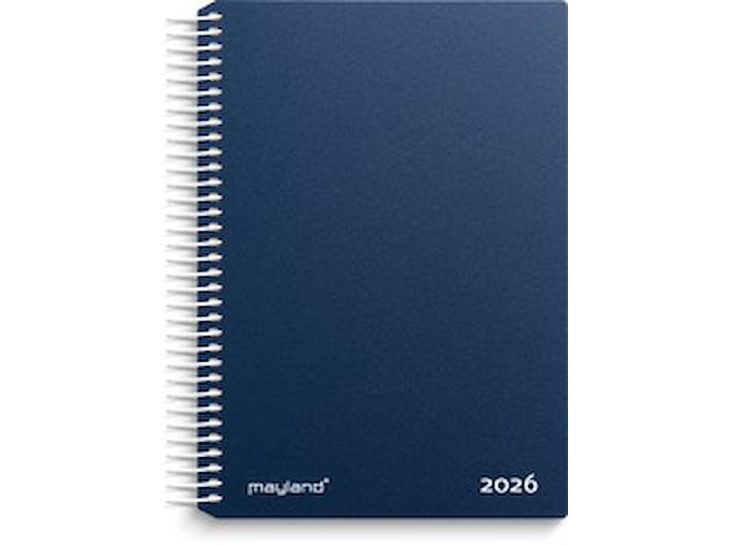 KALENDER MAYLAND 2026 26210020 DAGKALENDER BLÅ PP-PLAST 17,5X13,5CM