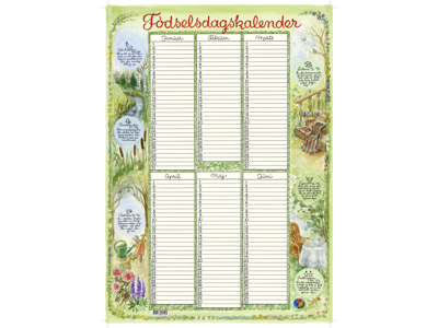 KALENDER PLAKATFORLAGET LILLE FØDSELSDAG/EVIGHEDSKALENDER 