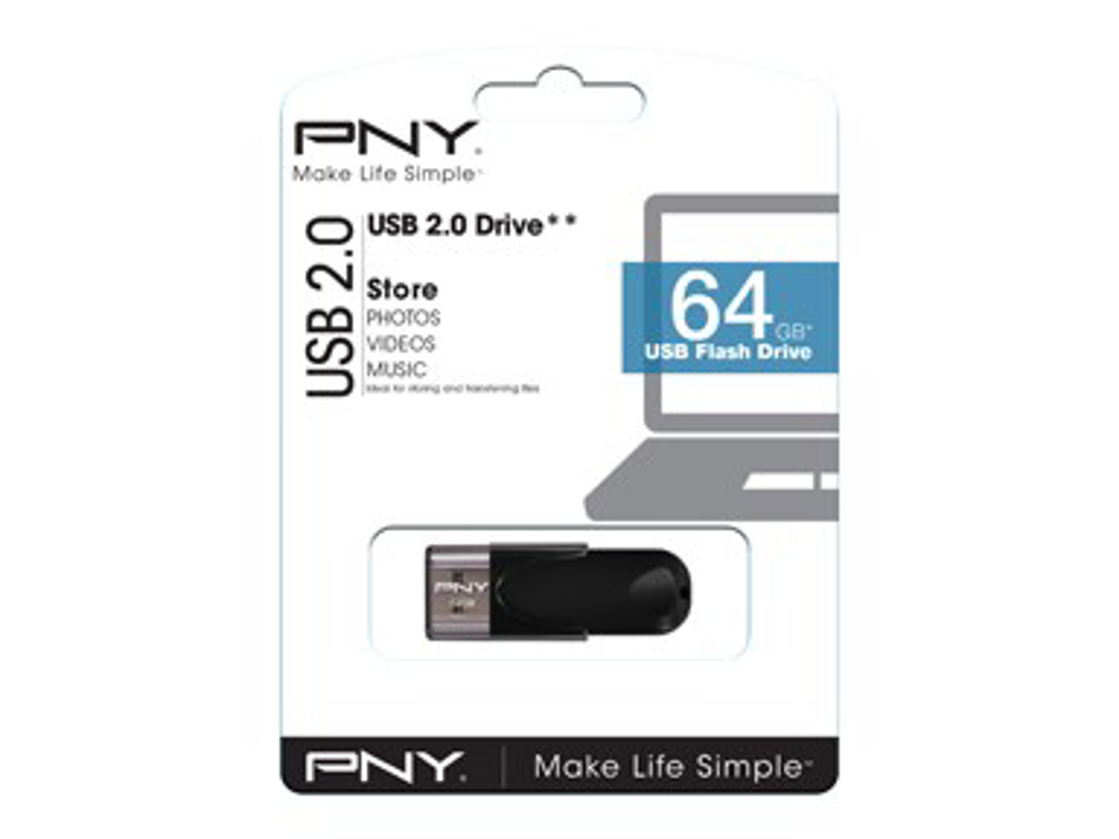 DATATILBEHØR USB-NØGLE 64GB BLACK  