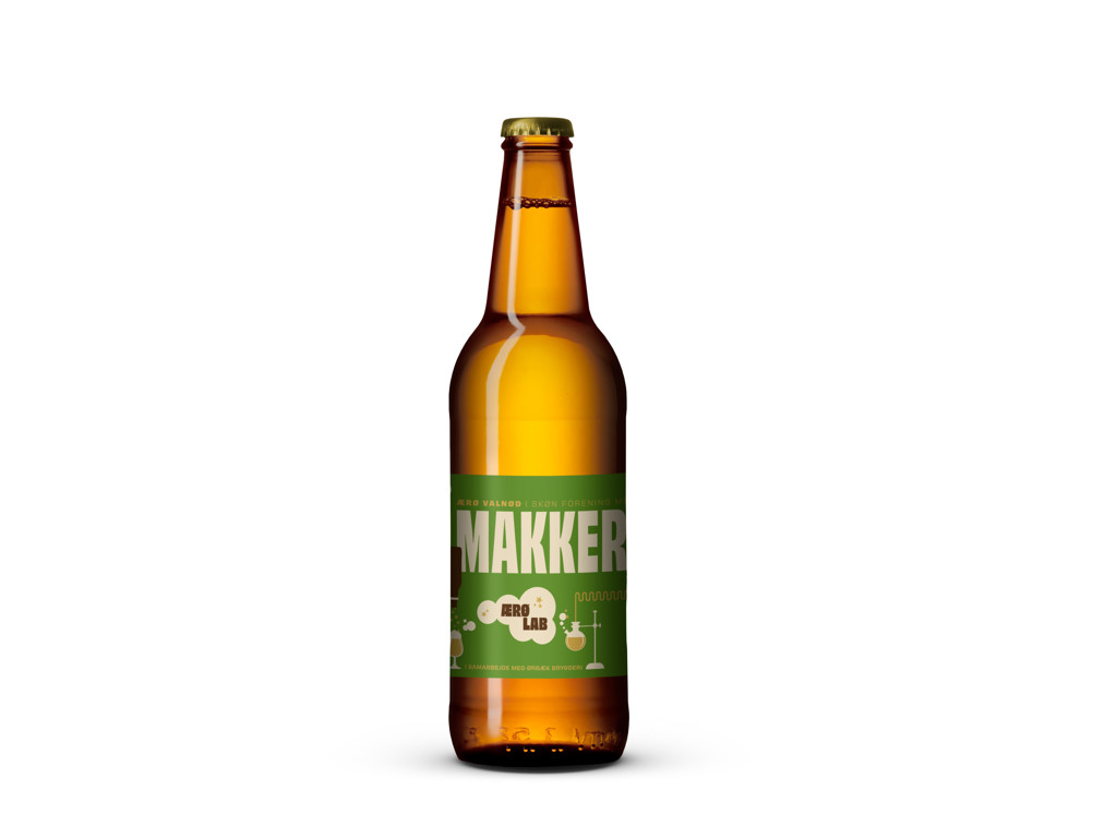ØL ÆRØ BRYGGERI MAKKERPAR 50CL. 4,5% ØKO SKØN FORENING AF FYNSK FORÅR OG VALNØD