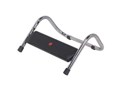 FODSTØTTE TWIN FORM 3131-1 MED SKRIDSIKKER DUPPER SORT/KROM 