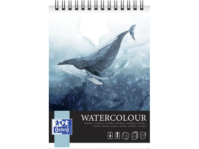 KUNSTAKVARELBLOK OXFORD A4 300GR. DOB. SPIRAL 