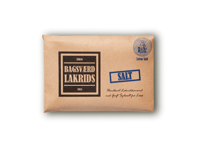 BAGSVÆRD LAKRIDS 160GR. SALT GROFT SYDESALT FRA LÆSØ GLUTENFRI 
