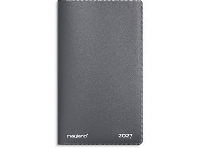 KALENDER MAYLAND 2027 27071000 INDEX PLANNER MINI GRÅ PP-PLAST 13,7X8,1CM