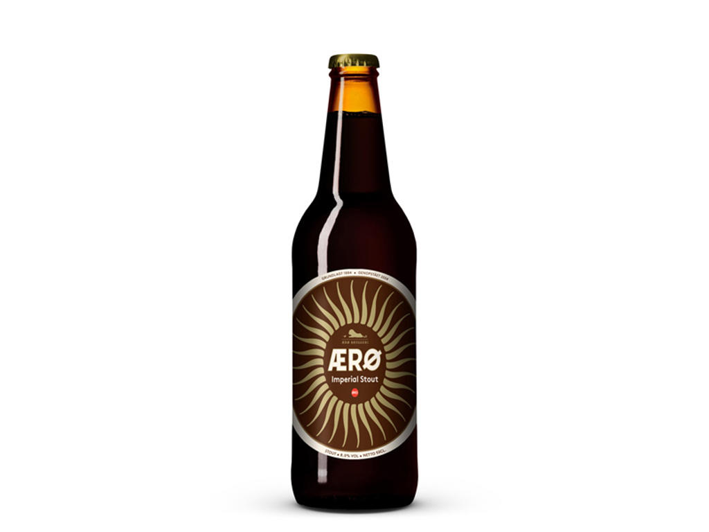 ØL ÆRØ BRYGGERI IMPERIAL STOUT 8,1% 50CL. ØKO. 