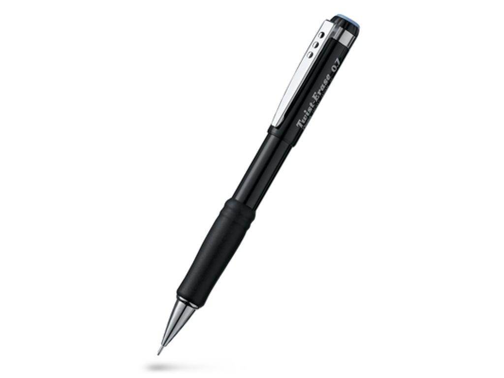 PENCIL PENTEL TWIST ERASE 0,7MM QE517 SORT