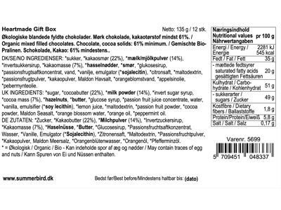 SUMMERBIRD HEARTMADE EDITION 86GR. 9 STK. 5699