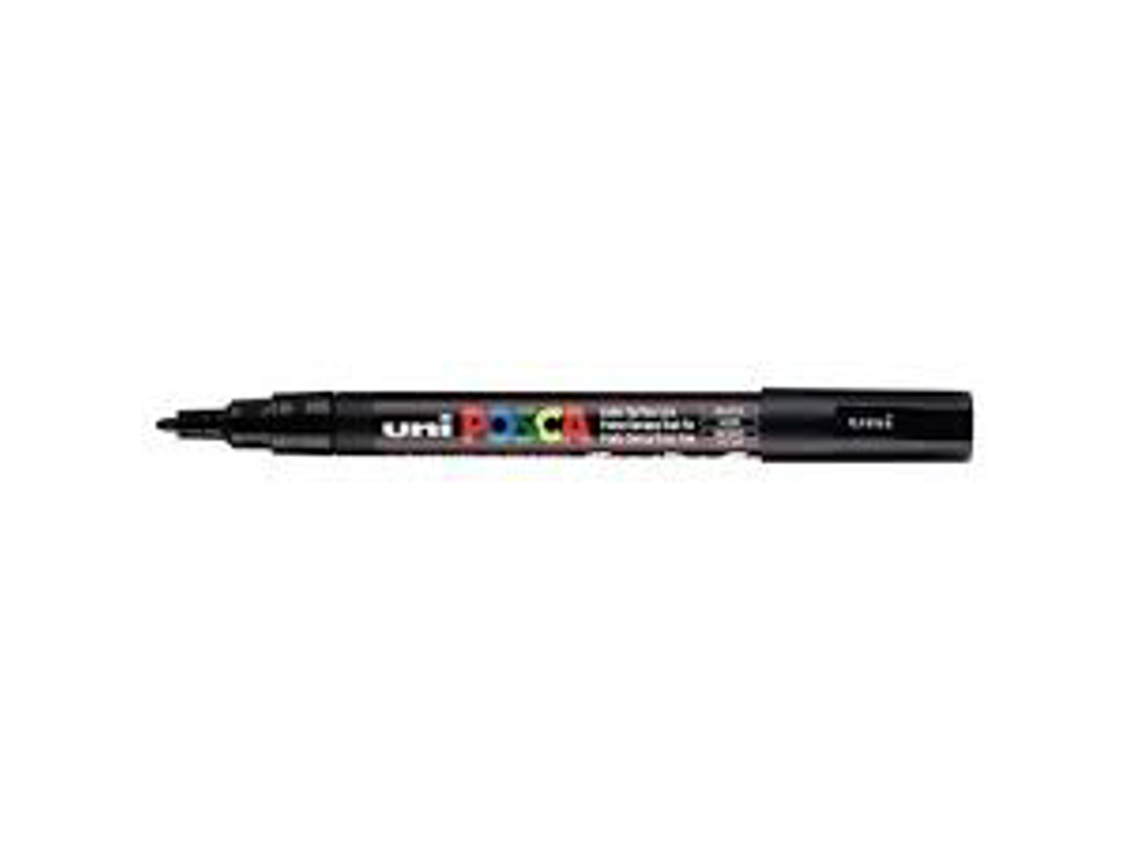 MARKER UNI POSCA PC-3M BLACK FINE  