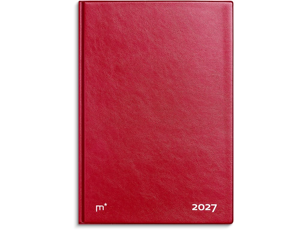 KALENDER MAYLAND 2027 27194010 CITY DIPLOMAT UGEKALENDER RØD VINYL