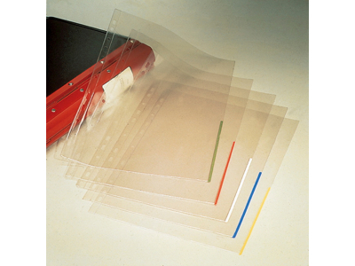 PLASTLOMME ESSELTE SIGNALLOMME A4 HALVT ÅBEN HVID KANT 55360 