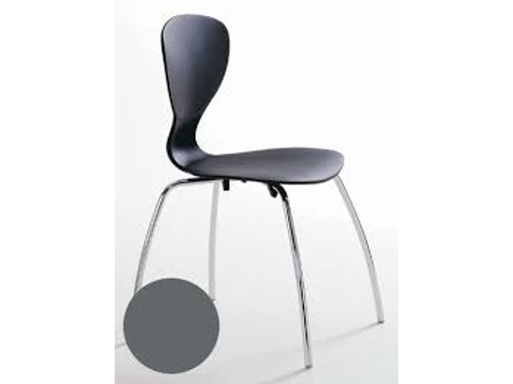 KONFERENCESTOL RABAMI BALLET STOL GRÅ RAL 7016, ALULAK U.POLSTER*** 6040