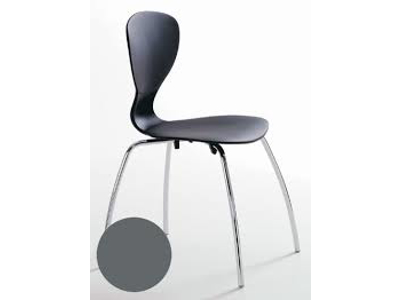 KONFERENCESTOL RABAMI BALLET STOL GRÅ RAL 7016, ALULAK U.POLSTER*** 6040