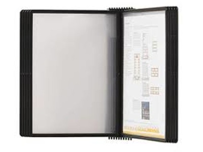 REGISTERSYSTEM EASY MOUNT A4 VÆGMODEL SORT T. 10 LOMMER (IKKE INCL.) 280710