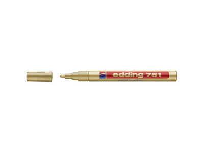 MARKER EDDING 751 PAINTMARKER  GULD 1-2MM