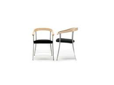 KONFERENSESTOL NAPOLI AHORN M.*** ALUSTEL, STOF MAINLINE SORT  930103080110