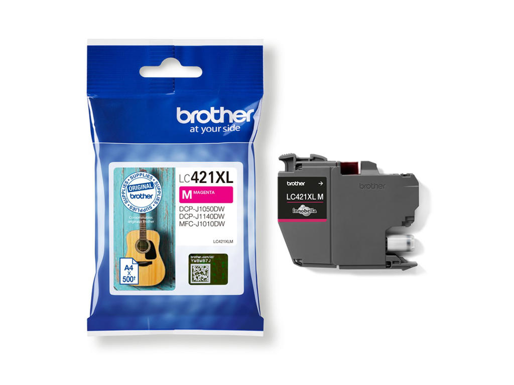 BLÆKPATRON BROTHER LC421XLM  MAGENTA 500 SIDER 