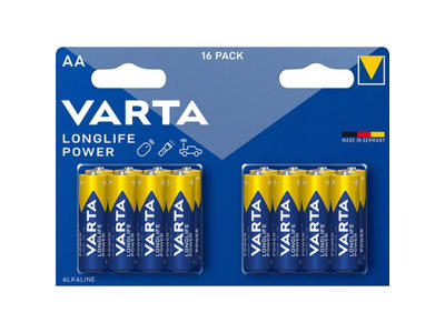 BATTERI VARTA LONGLIFE POWER AA 16 STK.  