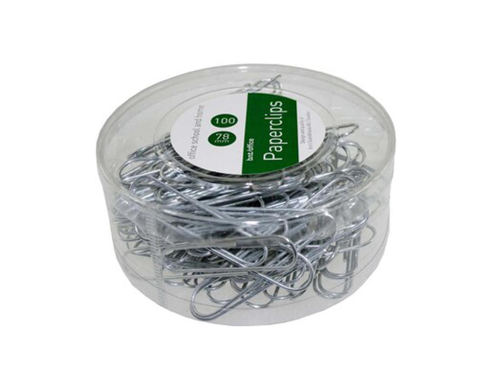 CLIPS BNT BLANKE 78MM MED RILLER 100 STK. 