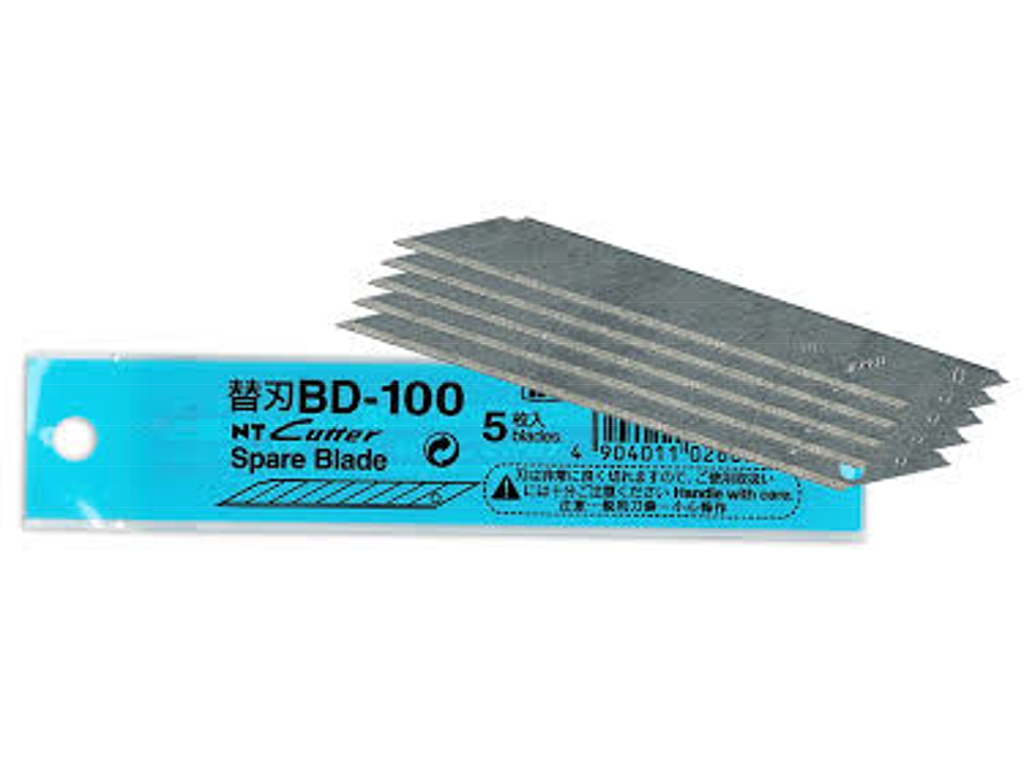 HOBBYKNIV BLADE BD-100 TIL NT- CUTTER T. D400 OG SWIVEL 600  5 BLADE PR. ETUI