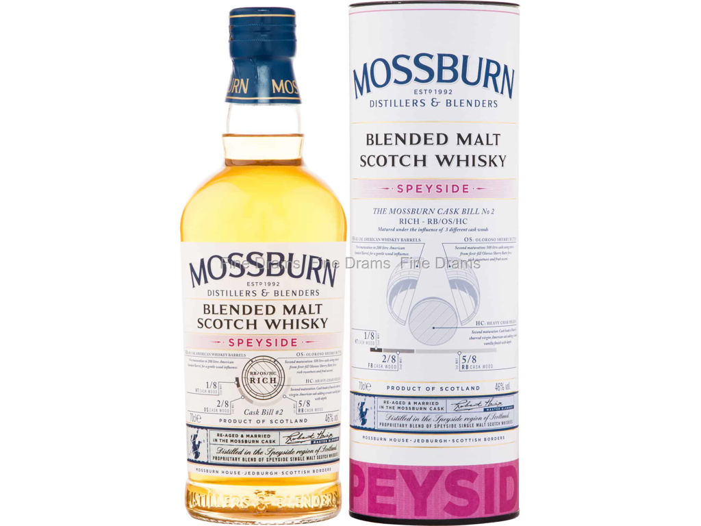 MOSSBURN SPEYSIDE BLENDED WHISKY MALT 70CL. 46% 