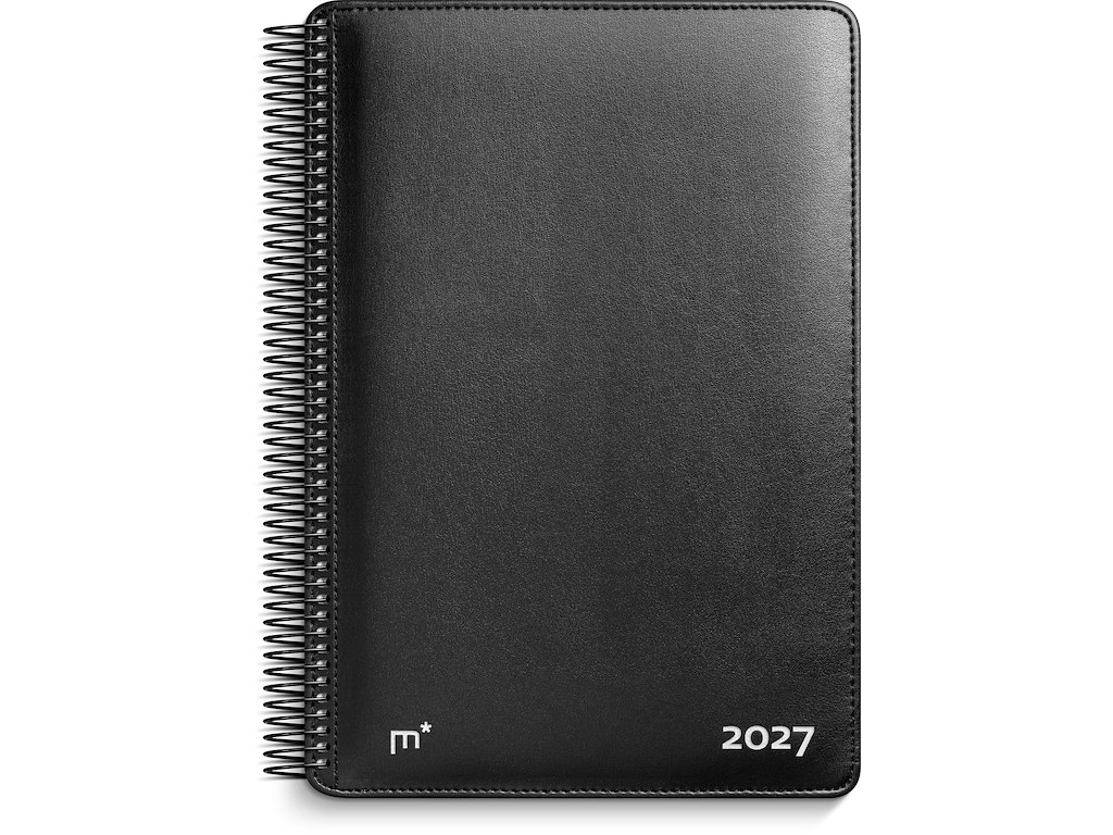KALENDER MAYLAND 2027 27194500 DIPLOMAT UGEKALENDER M/SPIRAL SORT KUNSTSKIND