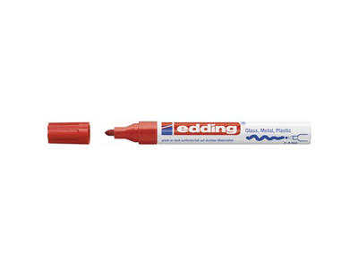 MARKER EDDING 750 PAINTMARKER RØD 2-4MM