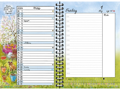 KALENDER PLAKATFORLAGET 2026 DAGKALENDER 13,5X18CM 2651 