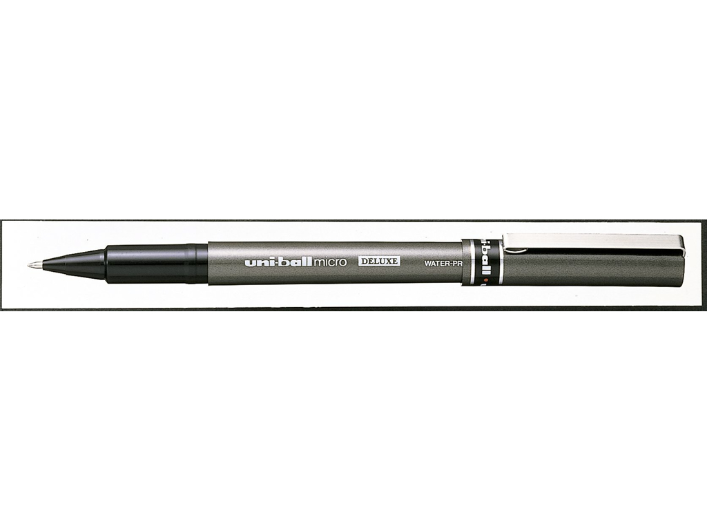 ROLLERPEN UNI-BALL UB-155 DE LUXE MICRO 0,2MM SORT 