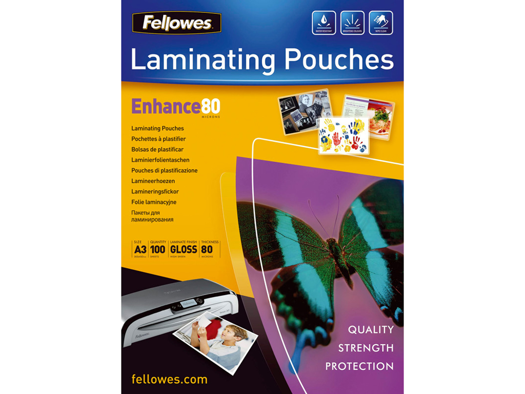 LAMINERINGSLOMME A3 80 MIC BLANK 303X426MM 5306207