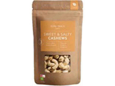 NØDDER GURU SNACKS SWEET & SALTY CASHEWS 100GR. ØKO.  