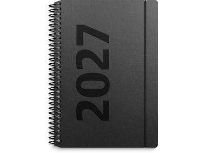 KALENDER MAYLAND 2027 27201120 A6 UGEKAL. HØJFOR. GENBRUGS-KARTON MATSORT 10,5X14,8CM