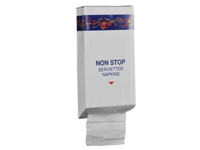 SERVIET I PAPDISPENSER 1-LAGS HVID KS. A 12X400 STK.  