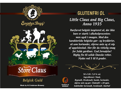 ØL H.C. ANDERSEN BRYGGERI STORE CLAUS BELGISK ALE 50CL. 7,8%