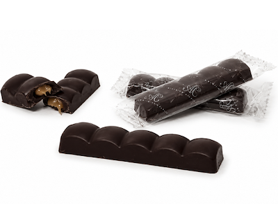AALBORG CHOKOLADEN CHOKOLADEBAR MØRK CHOKOLADE MED KARAMEL 33GR.