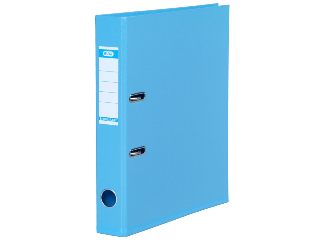 BREVORDNER ELBA A4 MED 50MM RYG LYSEBLÅ 141523