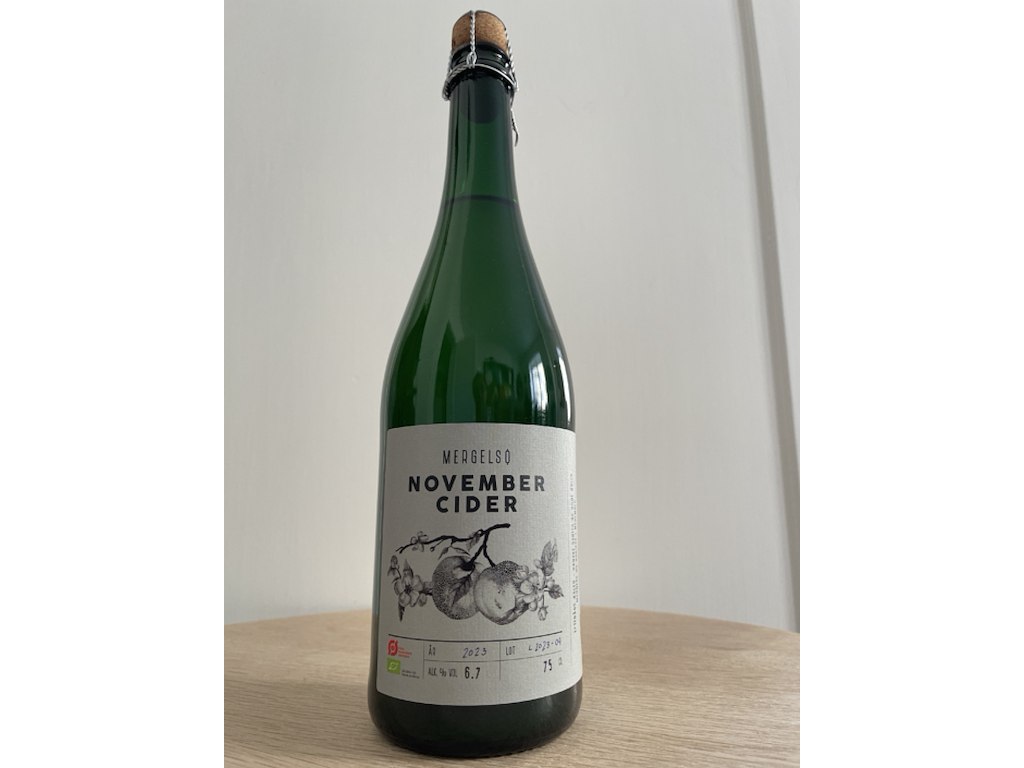 MERGELSØ CIDER NOVEMBER 2024 ØKO. 6,5% 75CL.